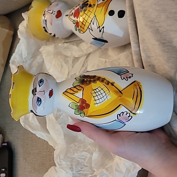 Vintage Aldo Londi Bitossi Salt & Pepper Shakers Italian Mid Century Modern - Picture 5 of 14